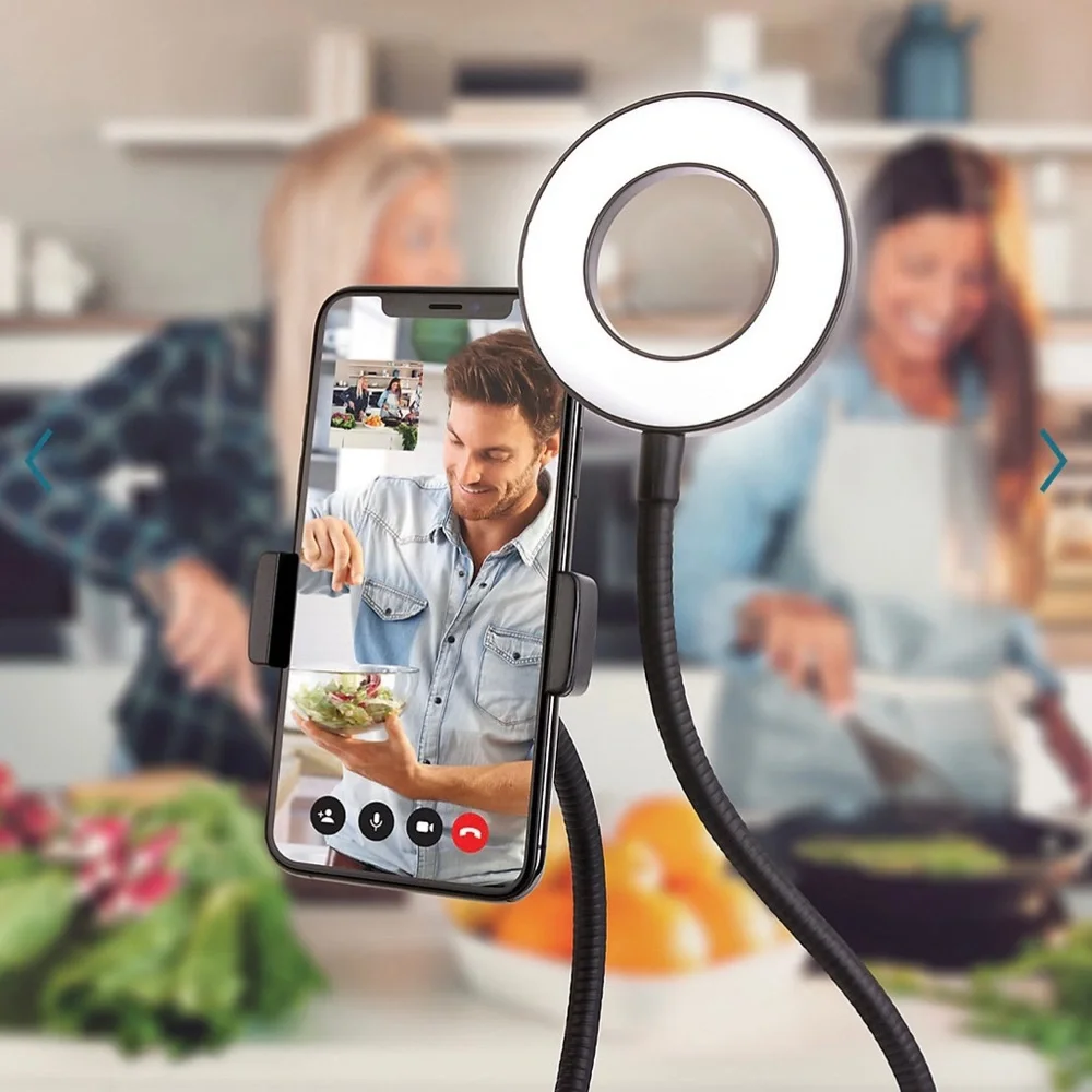 Smart Gear Live Stream Set Ring Light Black Video Photography Hands Free Mount